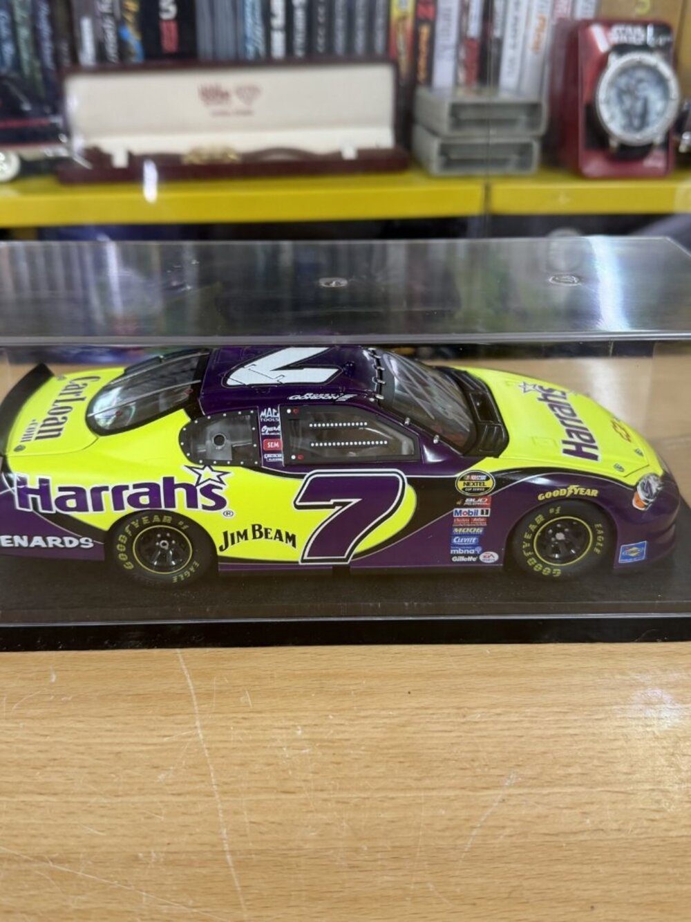 Robby Gordon Harrahs 1/24 NASCAR Diecast Autographed NO COA